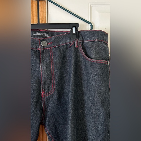 JEANETIX embroidered Men’s jeans size 42 - Picture 3 of 5